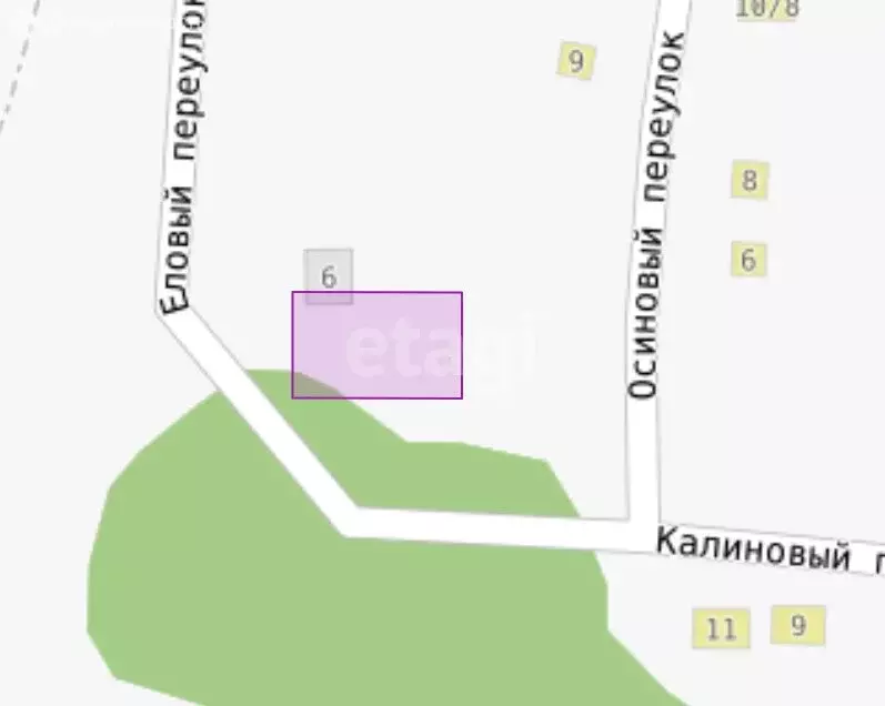 Участок в село Дзержинское, Еловый переулок (10 м) - Фото 1