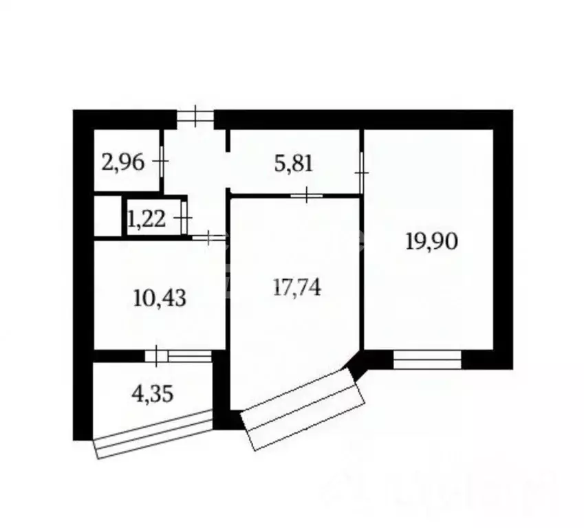 2-к кв. Московская область, Люберцы Красная Горка мкр, ул. ... - Фото 2