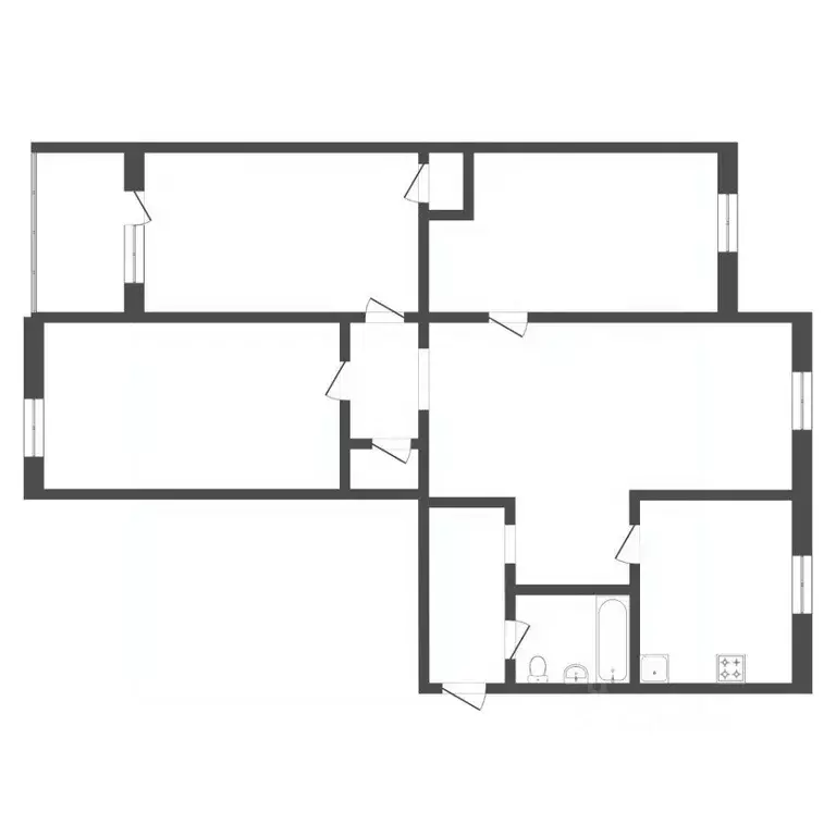 4-к кв. Тюменская область, Тюмень ул. Республики, 175 (67.1 м) - Фото 2