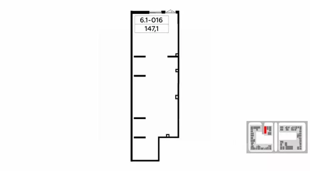 Торговая площадь в Москва № 160 кв-л, 1Вк6 (147 м) - Фото 2