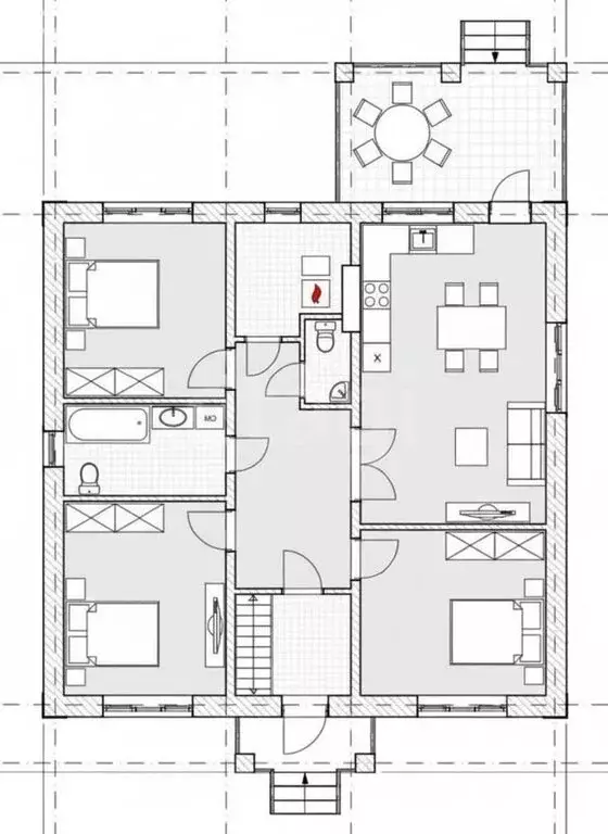 Дом в Строитель, Весёлая улица (121 м) - Фото 1