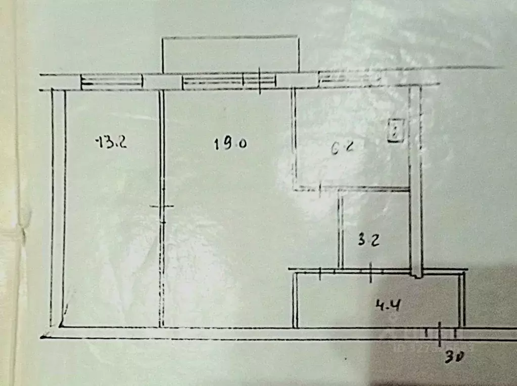 2-к кв. Самарская область, Новокуйбышевск ул. Чернышевского, 37 (46.6 ... - Фото 2