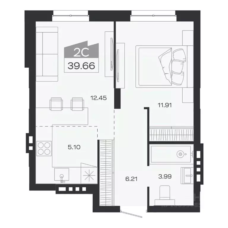 2-к кв. Новосибирская область, Новосибирский район, Краснообск рп ... - Фото 0
