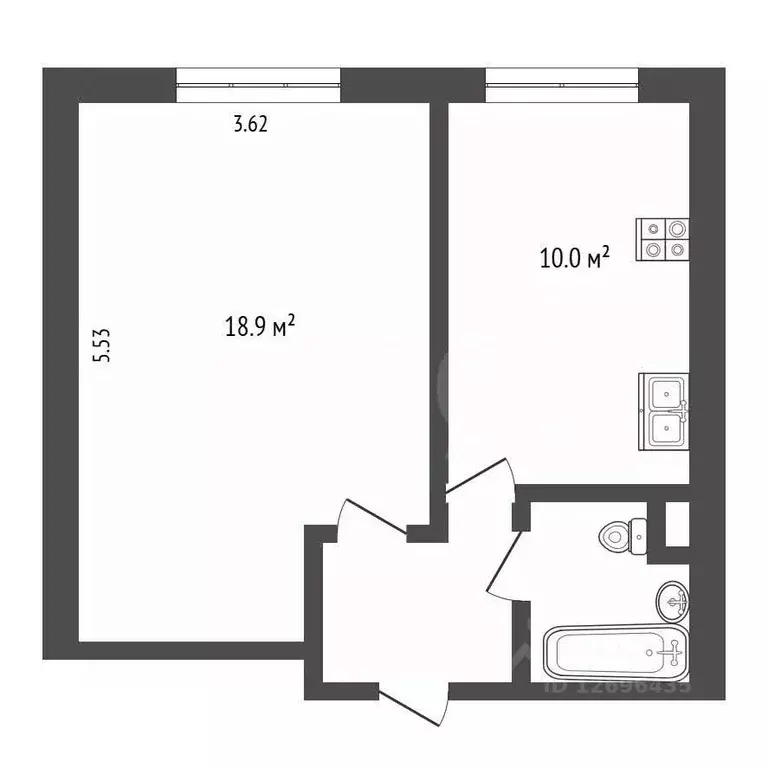 1-к кв. Москва Мироновская ул., 10 (35.0 м) - Фото 2