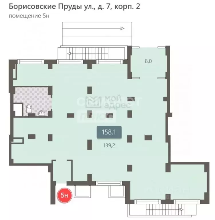 Помещение свободного назначения в Москва ул. Борисовские Пруды, 7К2 ... - Фото 2