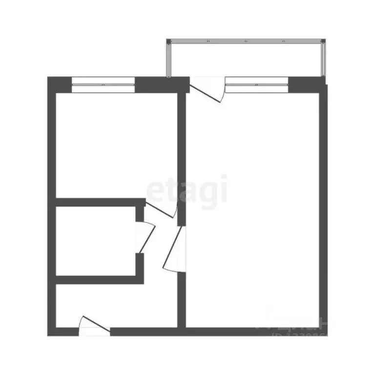 1-к кв. Томская область, Томск ул. 79-й Гвардейской Дивизии, 27 (35.7 ... - Фото 2