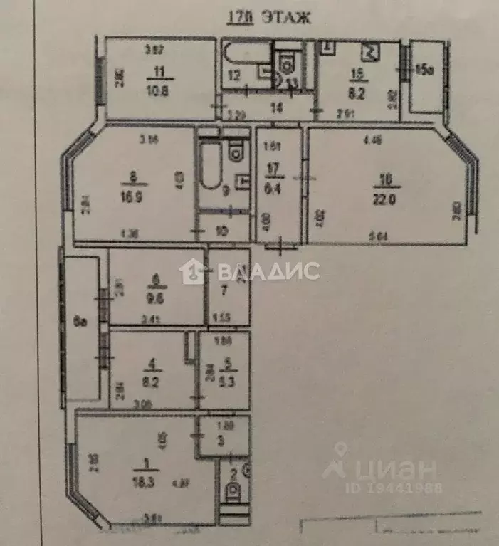 5-к кв. Москва ул. Бутлерова, 14К1 (132.7 м) - Фото 1