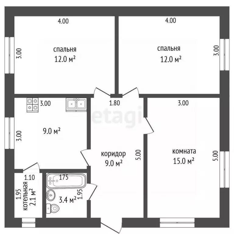 Дом в Тюменская область, Тюмень Энергетик СНТ,  (76 м) - Фото 1