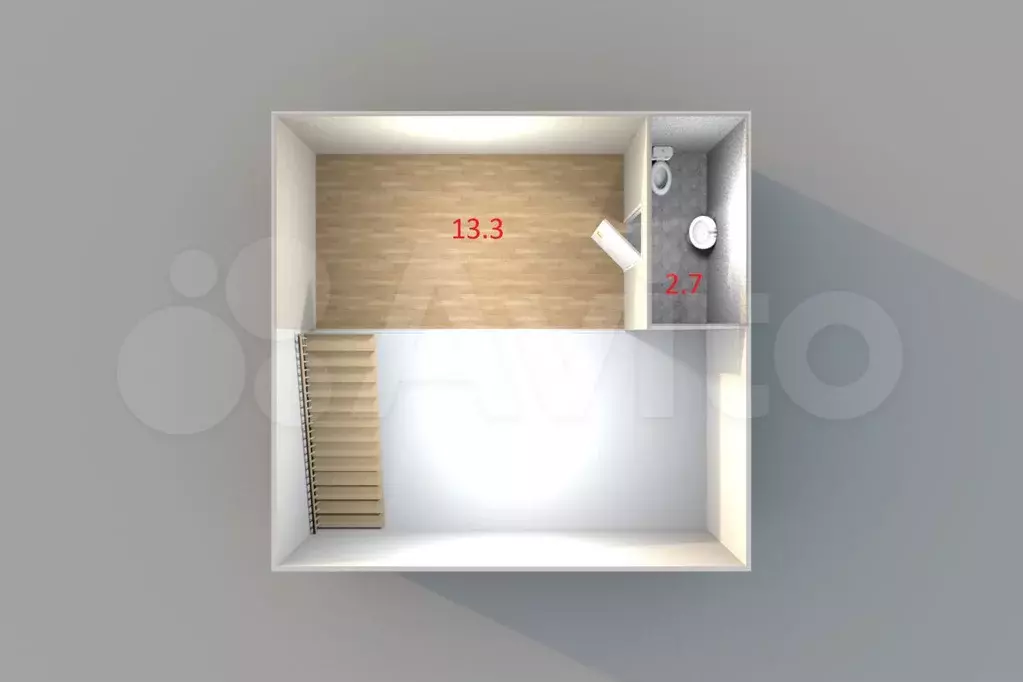 2-к. квартира, 50,3 м, 4/4 эт. - Фото 1