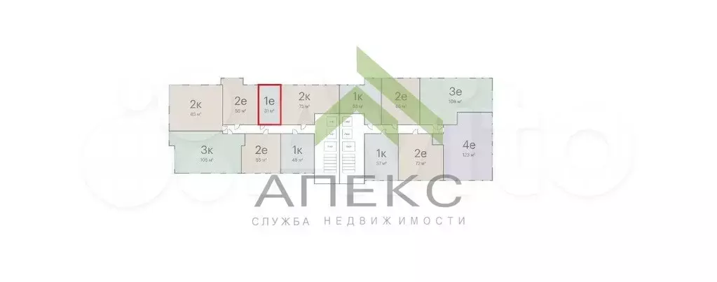 Квартира-студия, 31,5 м, 19/22 эт. - Фото 1