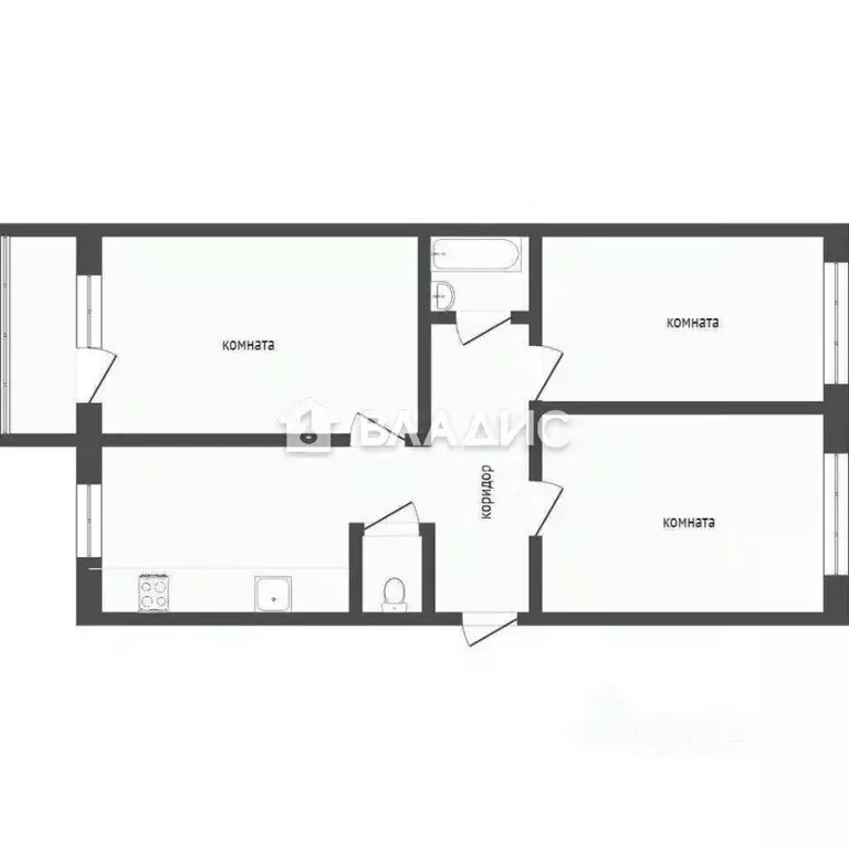 3-к кв. Бурятия, Улан-Удэ 142-й мкр, 6 (94.0 м) - Фото 2