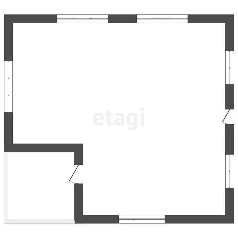 Дом в посёлок Круглое Поле, Мирная улица (56 м) - Фото 1