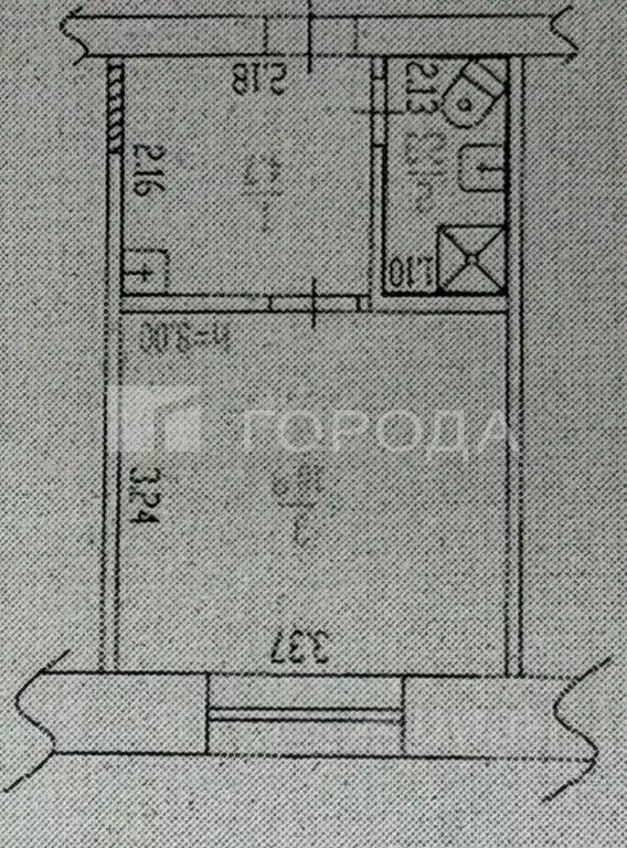1-к кв. Алтайский край, Барнаул ул. 40 лет Октября, 33 (17.9 м) - Фото 1