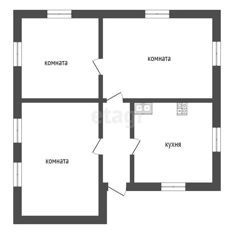 Дом в Ялуторовск, Пионерская улица (62 м) - Фото 2