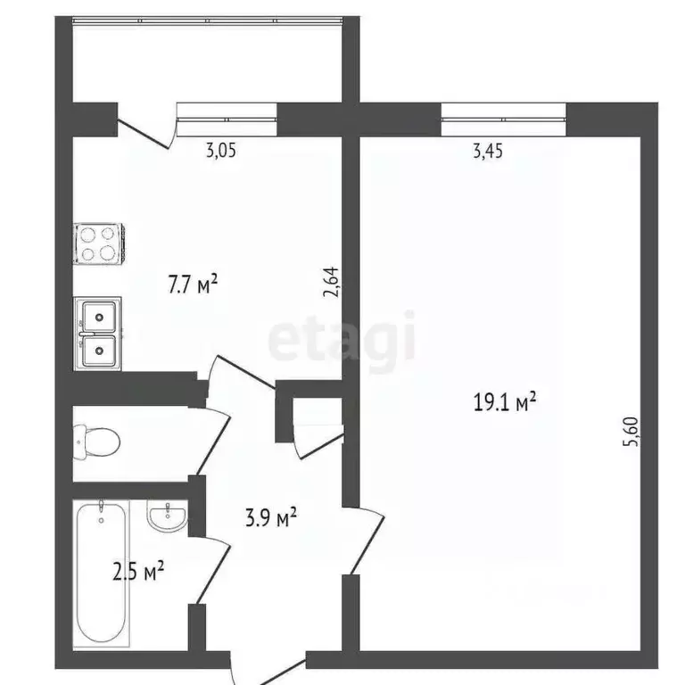 1-к кв. Тверская область, Тверь Артиллерийский пер., 18 (38.5 м) - Фото 2