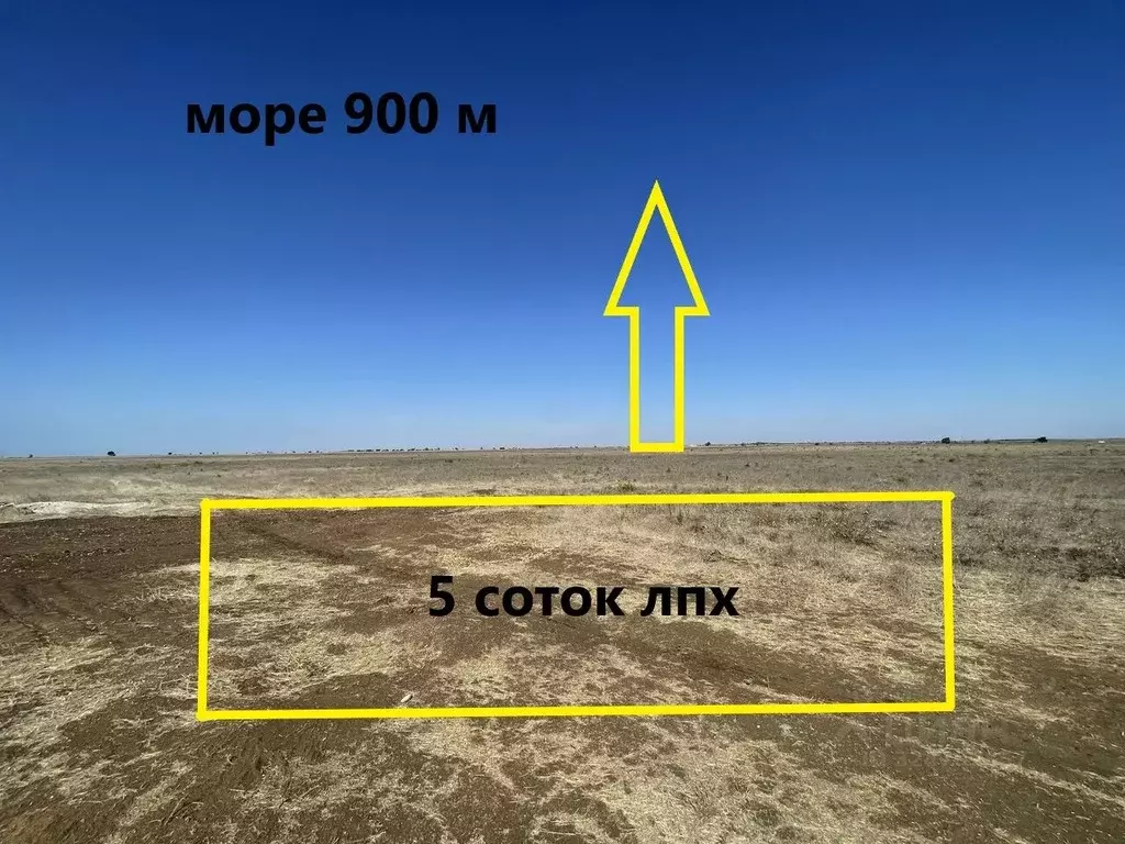 Участок в Крым, Сакский район, Молочненское с/пос, с. Витино  (6.0 ... - Фото 0