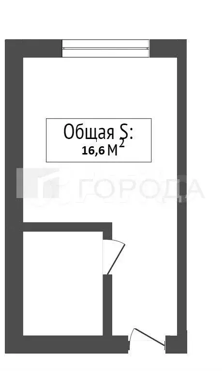 Квартира-студия, 16,6 м, 1/5 эт. - Фото 0