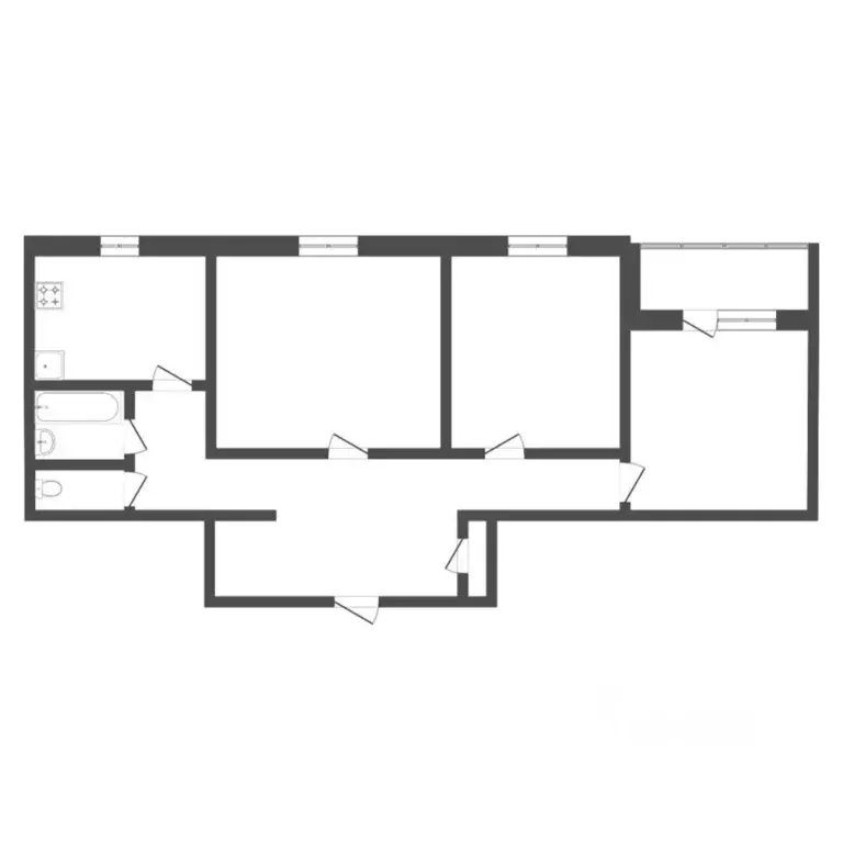 3-к кв. Тюменская область, Тюмень ул. Челюскинцев, 30 (82.1 м) - Фото 2