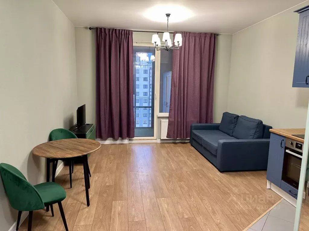 Студия Санкт-Петербург ул. Дыбенко, 8к1 (27.0 м) - Фото 1