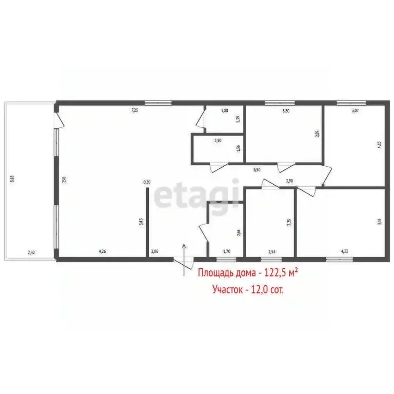 Дом в Свердловская область, Белоярский пгт ул. Изумрудная (123 м) - Фото 2