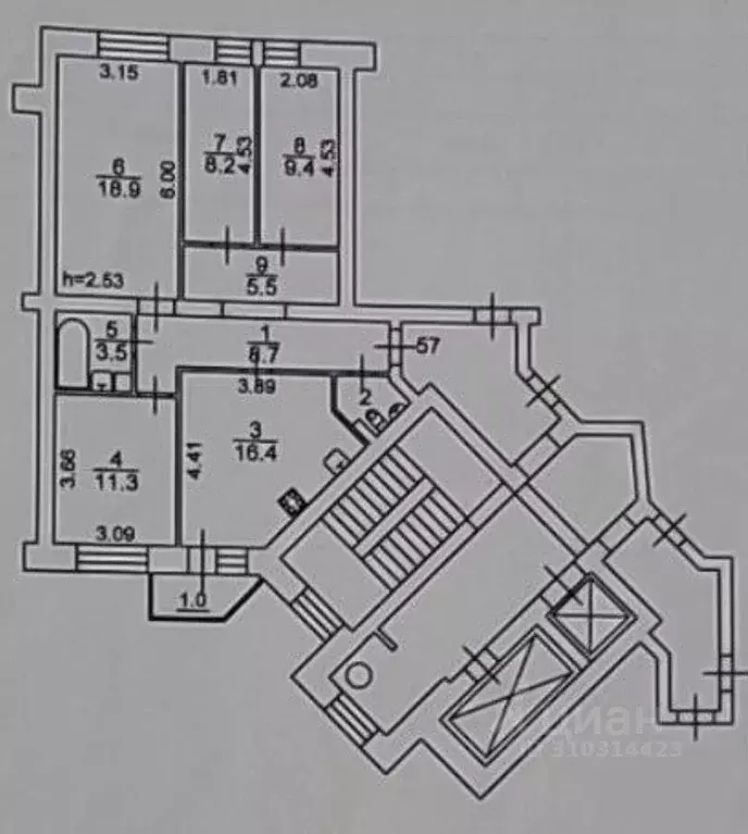 3-к кв. Псковская область, Псков ул. Труда, 60 (83.0 м) - Фото 0