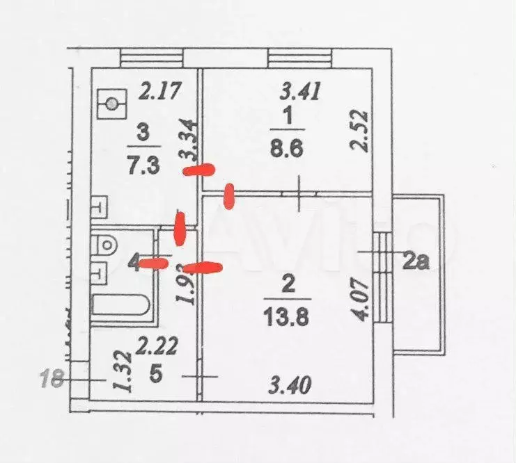 2-к. квартира, 37 м, 7/9 эт. - Фото 0