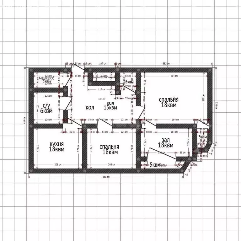 3-комнатная квартира: Махачкала, Сергокалинская улица, 15А (108 м) - Фото 1
