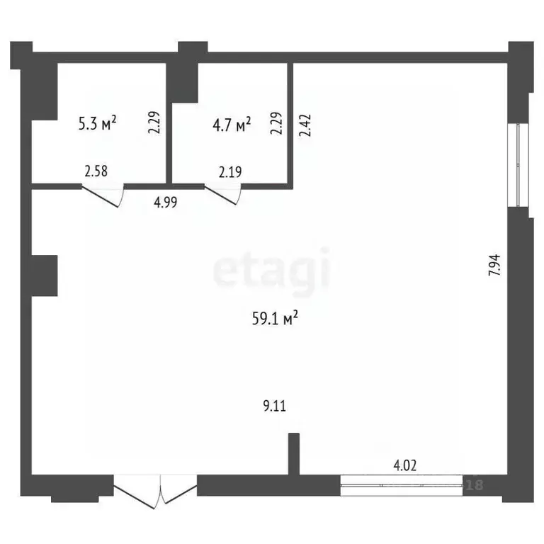 Помещение свободного назначения в Омская область, Большеречье рп ул. ... - Фото 2