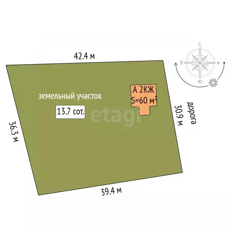 Дом в Свердловская область, Тугулымский муниципальный округ, с. ... - Фото 2