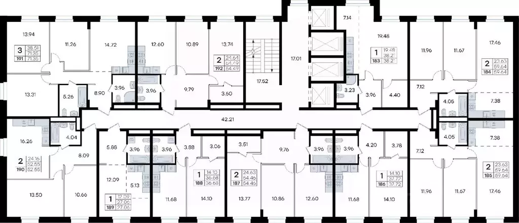 2-к кв. Приморский край, Владивосток ул. Тухачевского, 80 (59.64 м) - Фото 1