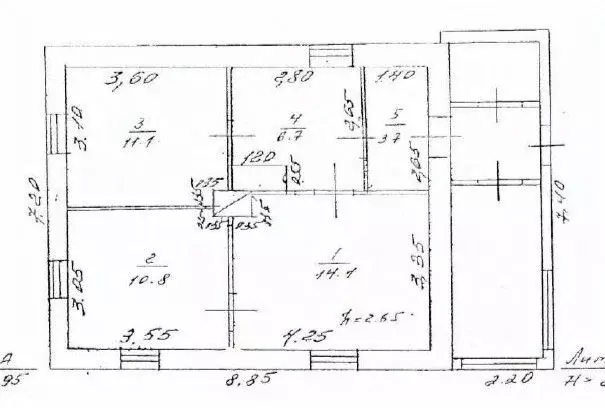 Дом в Кемеровская область, Ленинск-Кузнецкий ул. Вознесенского (46 м) - Фото 2