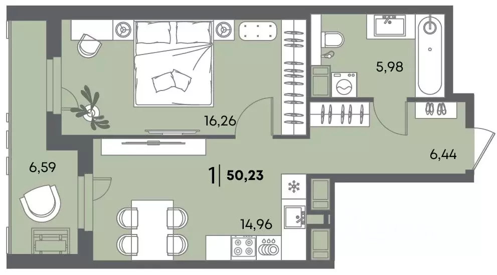 1-к кв. Пензенская область, Пенза Засурье мкр, Лес жилой комплекс ... - Фото 1