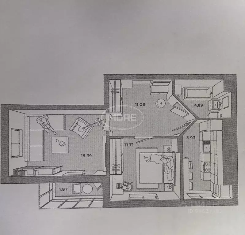 2-к кв. Калининградская область, Зеленоградский муниципальный округ, ... - Фото 2