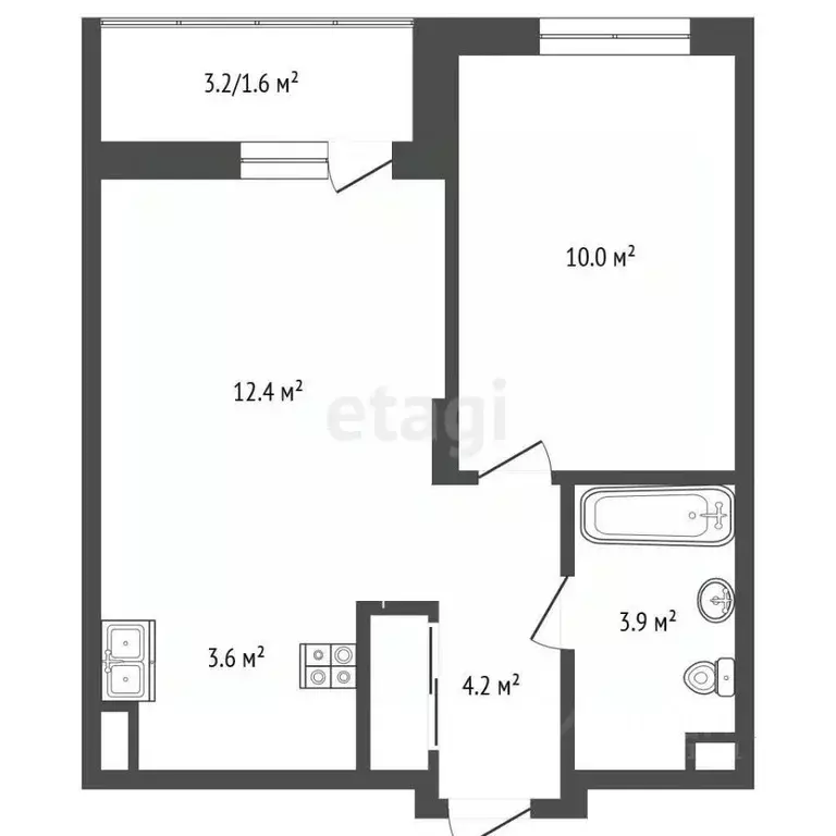 1-к кв. Пермский край, Пермский муниципальный округ, с. Фролы ул. ... - Фото 1