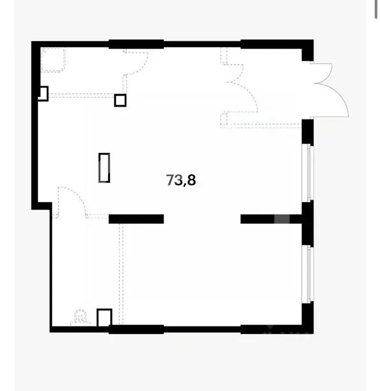 Помещение свободного назначения в Москва Сигнальный 16 жилой комплекс, ... - Фото 2