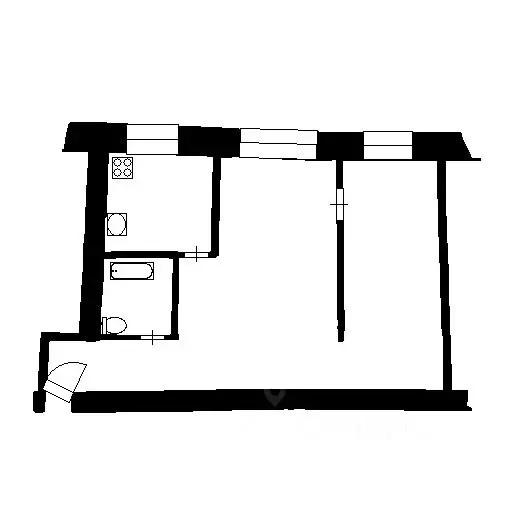2-к кв. Татарстан, Казань Авангардная ул., 153 (43.0 м) - Фото 2
