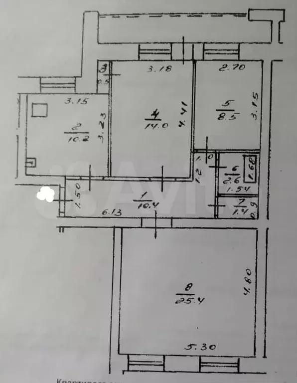 3-к. квартира, 73 м, 2/9 эт. - Фото 0