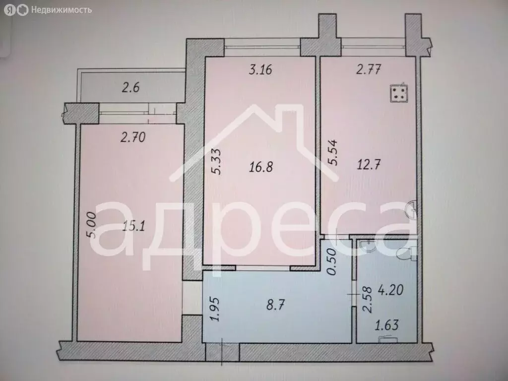 2-комнатная квартира: Самара, Революционная улица, 79 (60 м) - Фото 1