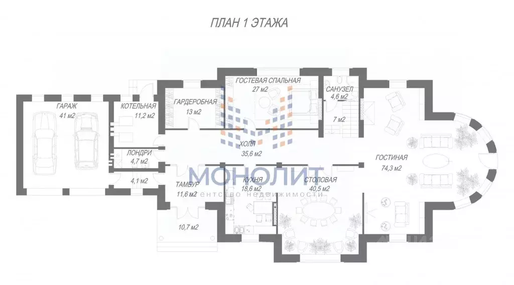 Коттедж в Москва Идиллия ДНП, 54 (753 м) - Фото 2