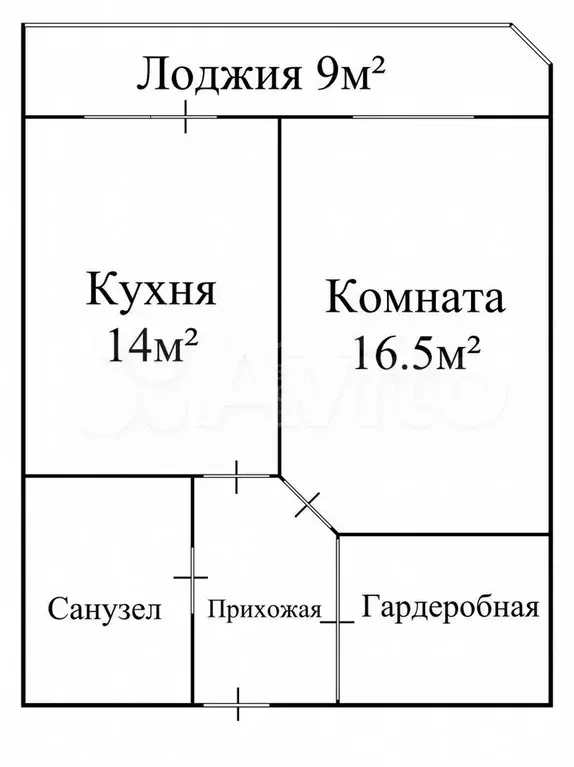 1-к. квартира, 41,6 м, 9/11 эт. - Фото 0