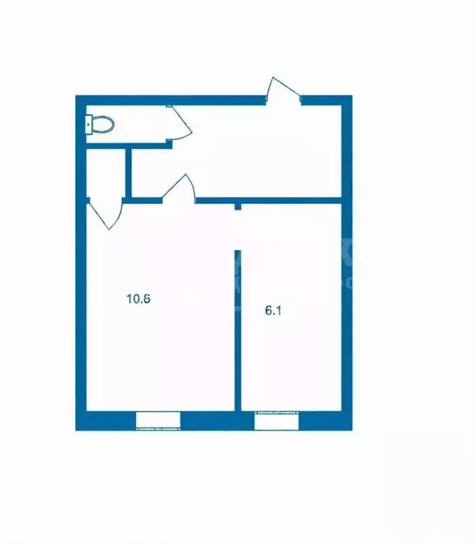 1-к кв. Тюменская область, Тюмень проезд Геологоразведчиков, 6 (25.0 ... - Фото 2