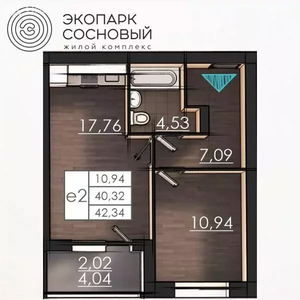 1-комнатная квартира: Пермь, улица Борцов Революции, 1А (40.1 м) - Фото 0