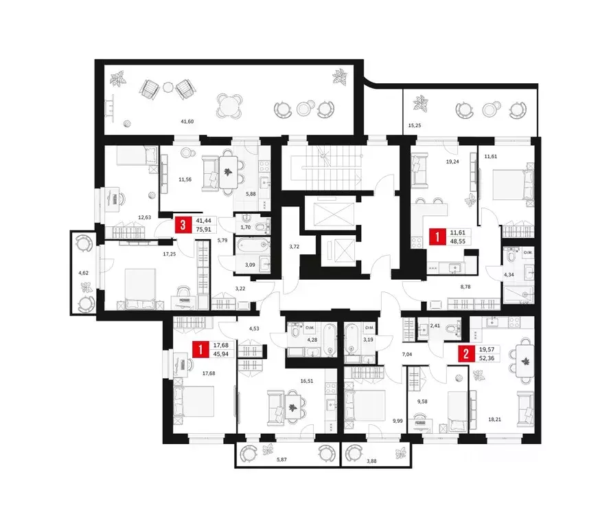 2-к кв. Башкортостан, Уфа ул. Большая Московская, 11 (52.36 м) - Фото 2