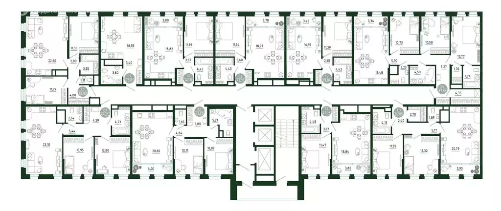 1-комнатная квартира: Тула, улица Генерала Маргелова, 9В (42.11 м) - Фото 1