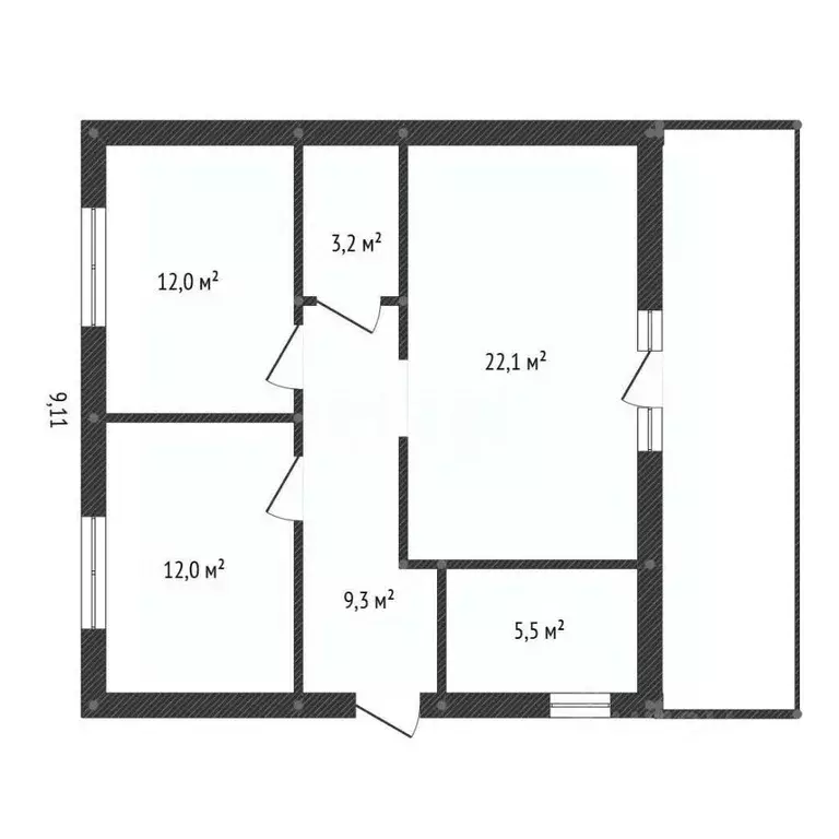 Дом в Башкортостан, Кармаскалинский район, Кабаковский сельсовет, д. ... - Фото 1