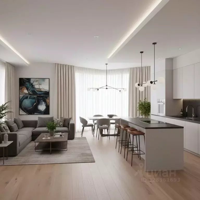 3-к кв. Москва ул. Братьев Фонченко, 1к3 (134.0 м) - Фото 2