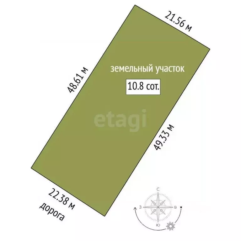 Участок в Тюменская область, Тюмень Медик СНТ, ул. Виноградная (10.77 ... - Фото 2