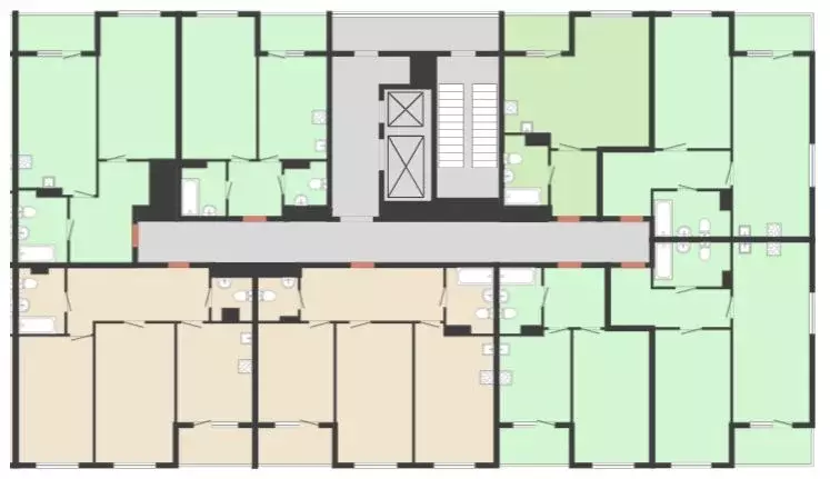 2-к кв. Воронежская область, Воронеж Учхоз кв-л, Городские сады жилой ... - Фото 2