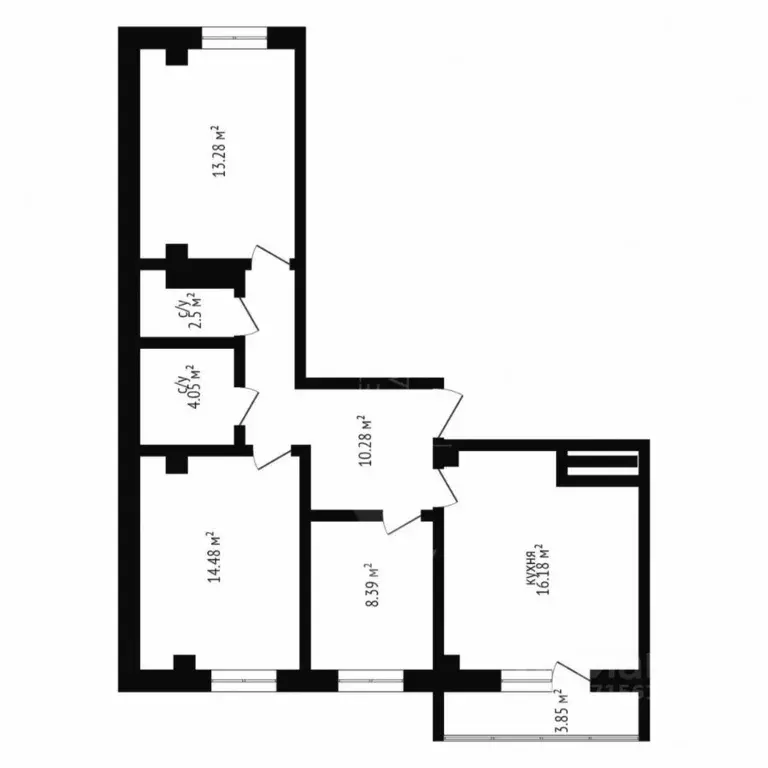 3-к кв. Тюменская область, Тюмень ул. Николая Никитина, 8 (69.7 м) - Фото 1