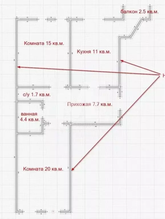 2-к кв. Калининградская область, Калининград Артиллерийская ул., 58А ... - Фото 1